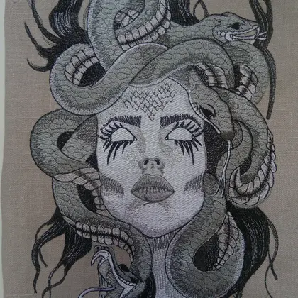 Design Embroidery Machine Patterns Design DIGITAL EMBROIDERY Medusa Gorgon