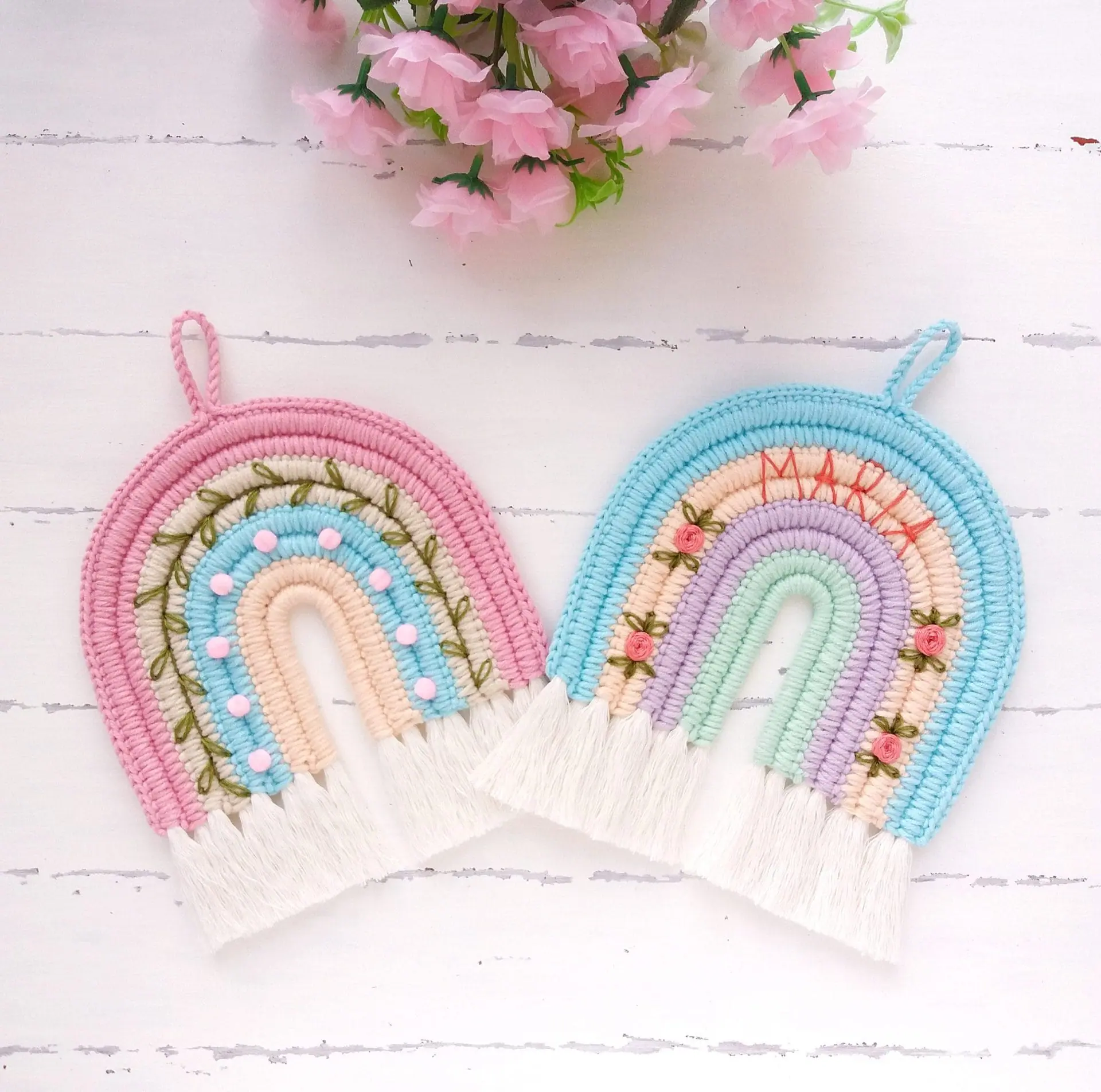 Crochet Rainbow Pattern, Macrame Rainbow 1 crochet rainbow