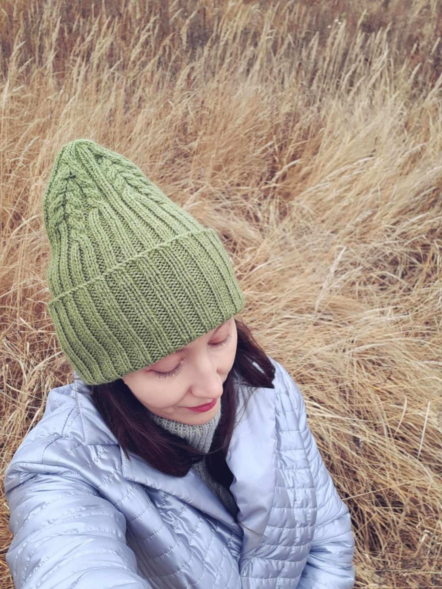 Ribbed Hat Knitting PDF Pattern 1 Adult Size Slouchy Beanie 2 Ribbed Hat Knitting PDF Pattern 1 Adult Size Slouchy Beanie - Image 2