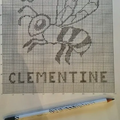 Drawing up an individual pattern for knitting a plaid