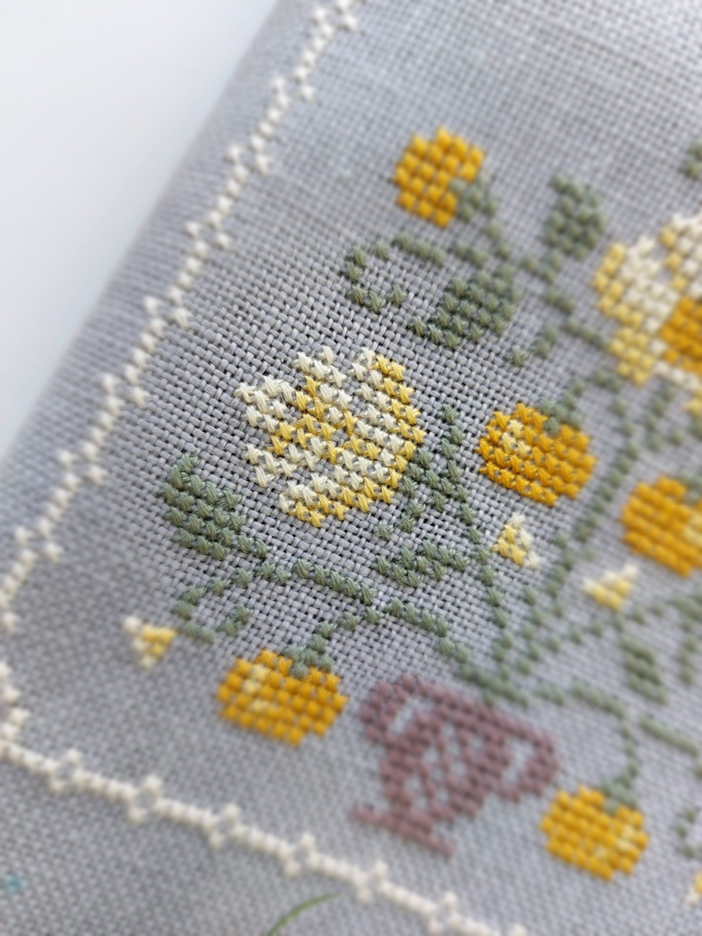 Orange tree Primitive cross stitch pattern PDF, Citrus fruit sampler 7 Orange tree Primitive cross stitch pattern PDF, Citrus fruit sampler - Image 7