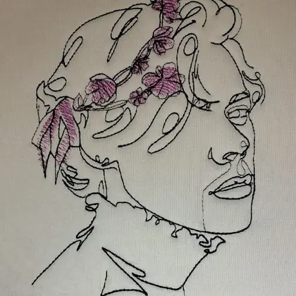 Harry Stylis machine embroidery design