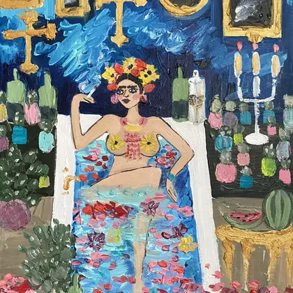 Frida Kahlo Erotic art Nudes Fauvism art Oil on canvas art