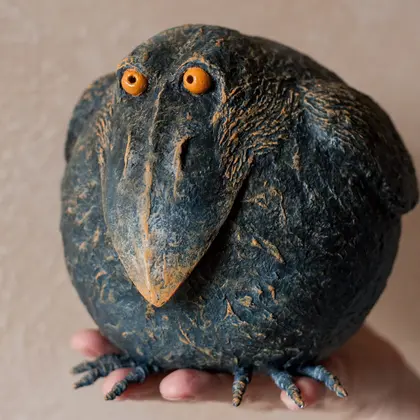 Moneybox "CROW"/Halloween gift/ Creepy doll