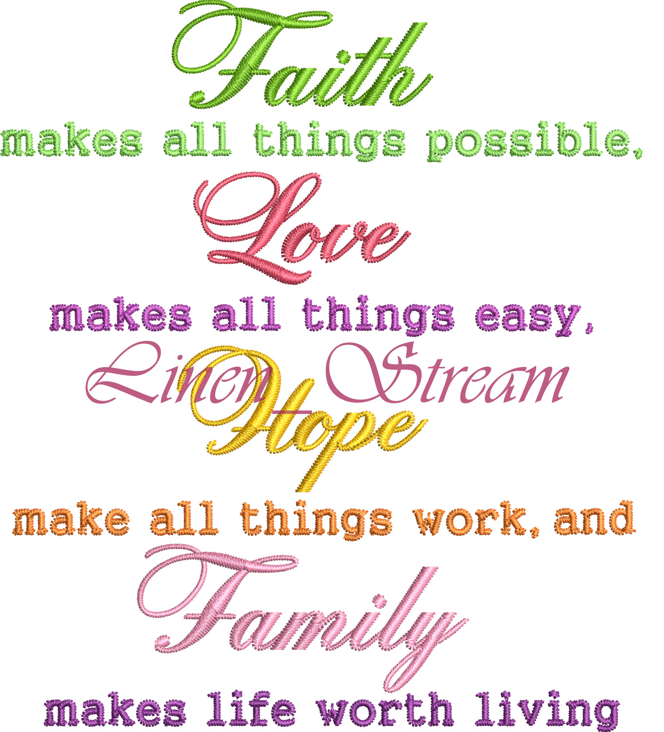 Faith Makes All Things Possible Love Makes All Things Easy 2 Faith Makes All Things
