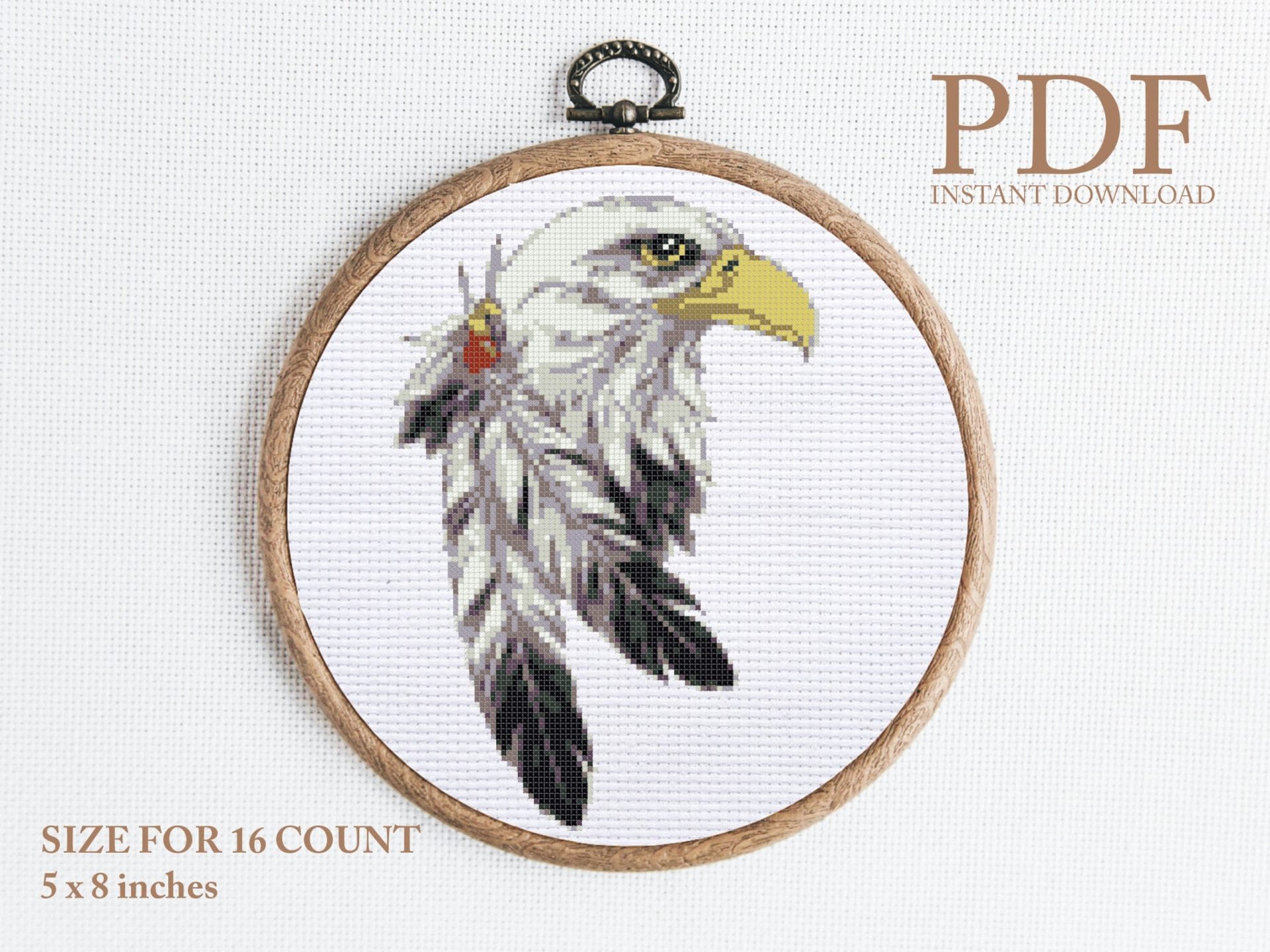 Eagle cross stitch pattern 1 Eagle cross stitch pattern