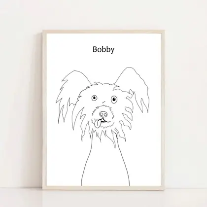 Ugly Pet Portrait Bad Portrait Custom dog portrait