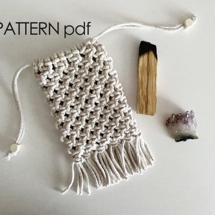 macrame pouch