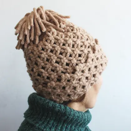 macrame beanie hat tutorial