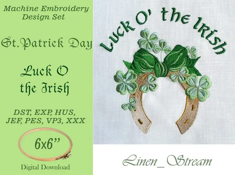Luck O the Irish machine embroidery designs 1 Luck O the Irish