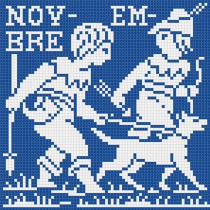 Monochrome Sampler Vintage Cross Stitch PDF