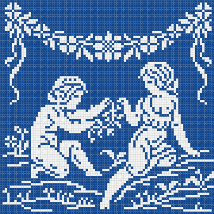 Monochrome Sampler Vintage Cross Stitch PDF