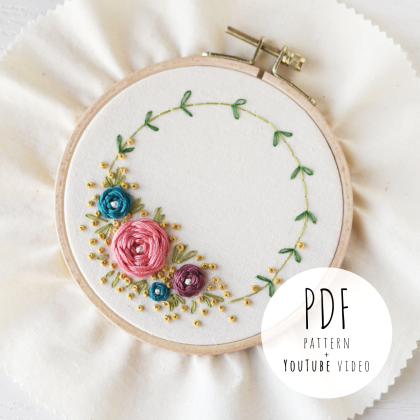 Embroidery PDF pattern