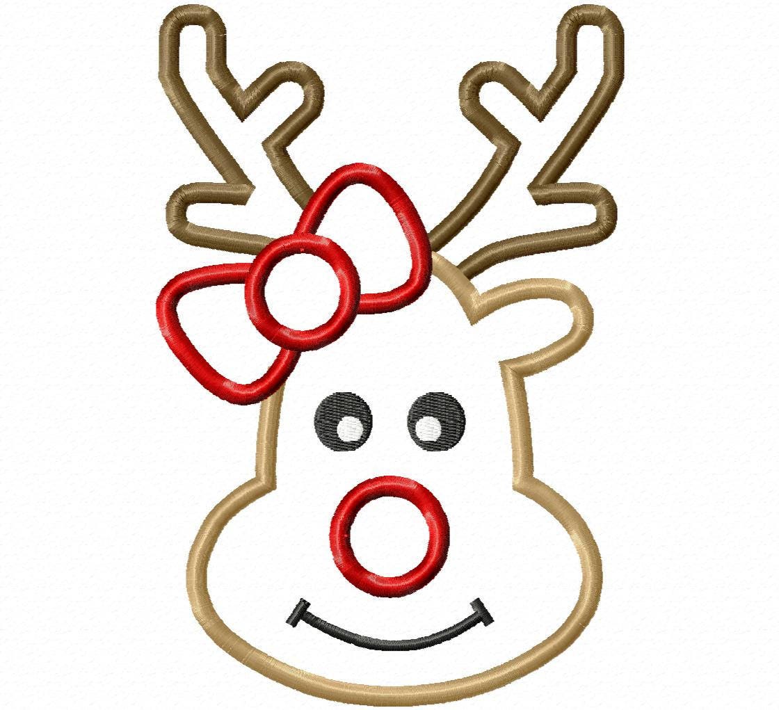 Christmas deer Machine embroidery design 2 Christmas deer Machine embroidery design - Image 2