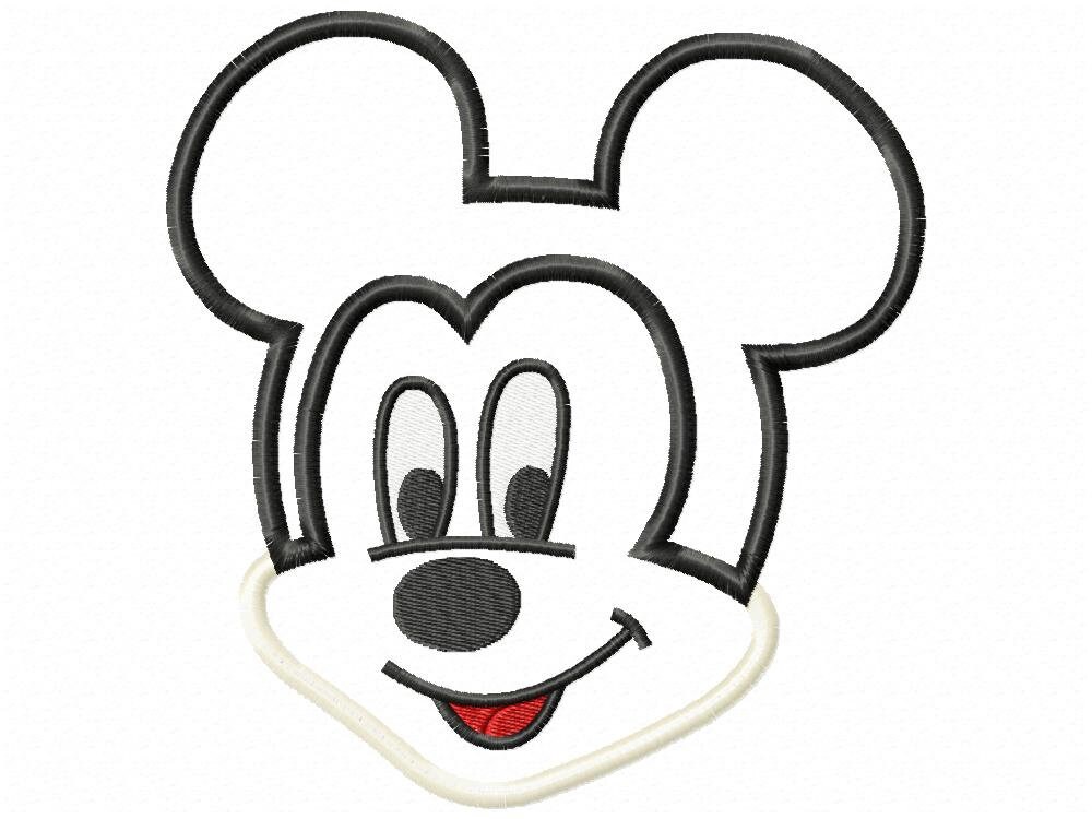 Mouse applique Machine embroidery design 2 Mouse applique Machine embroidery design - Image 2