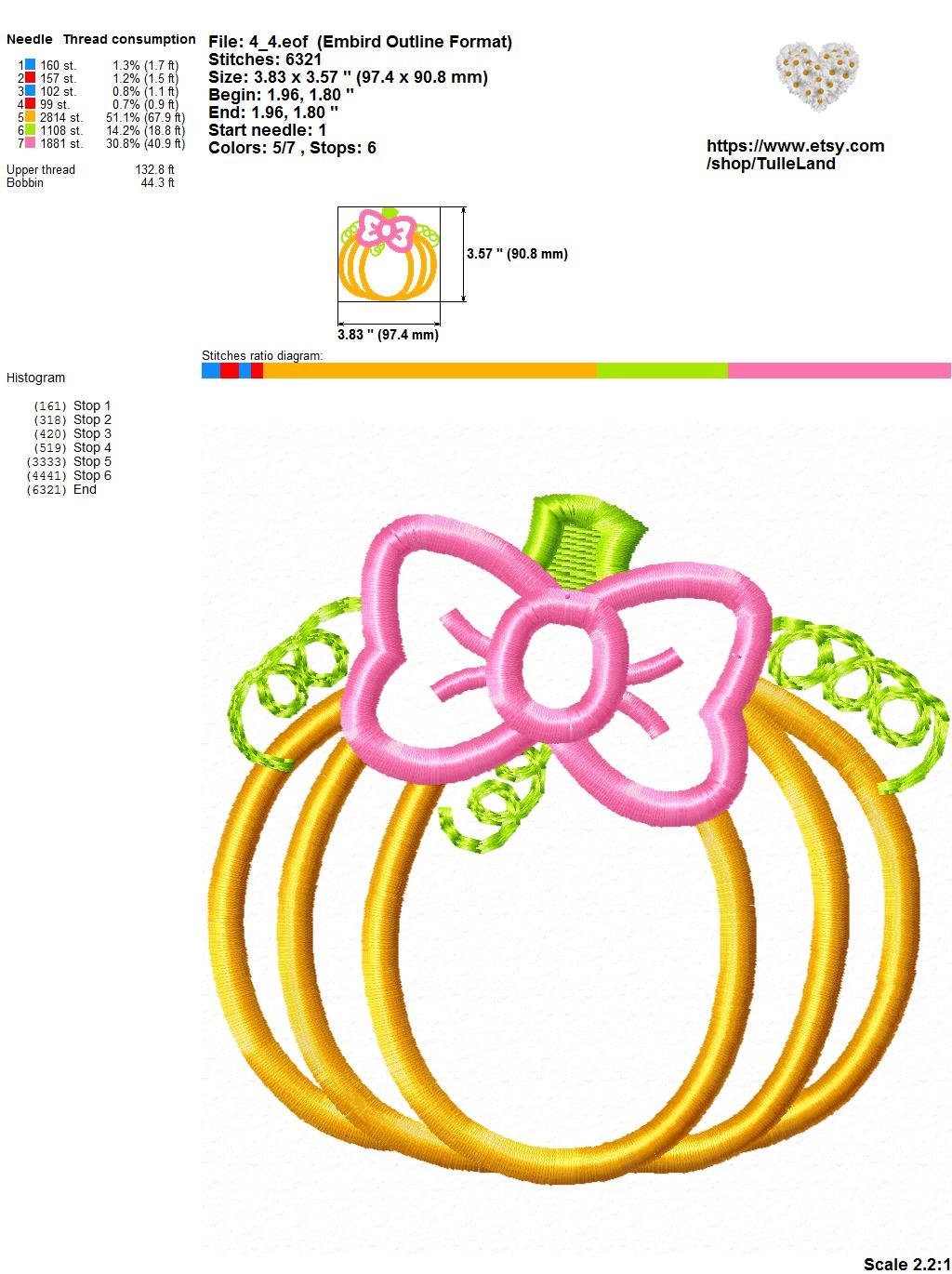 Pumpkin Halloween Machine embroidery design 8 Pumpkin Halloween Machine embroidery design - Image 8