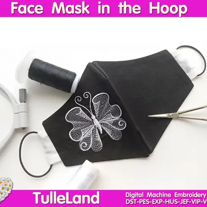 InThe Hoop Face Mask Machine embroidery design