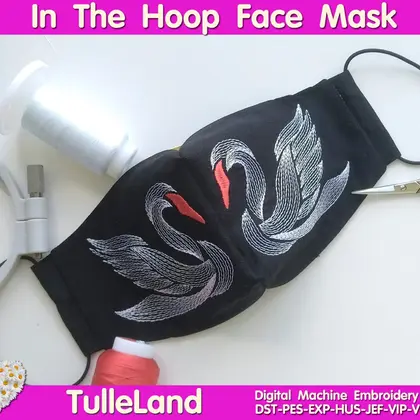 In The Hoop Face Mask Machine embroidery design