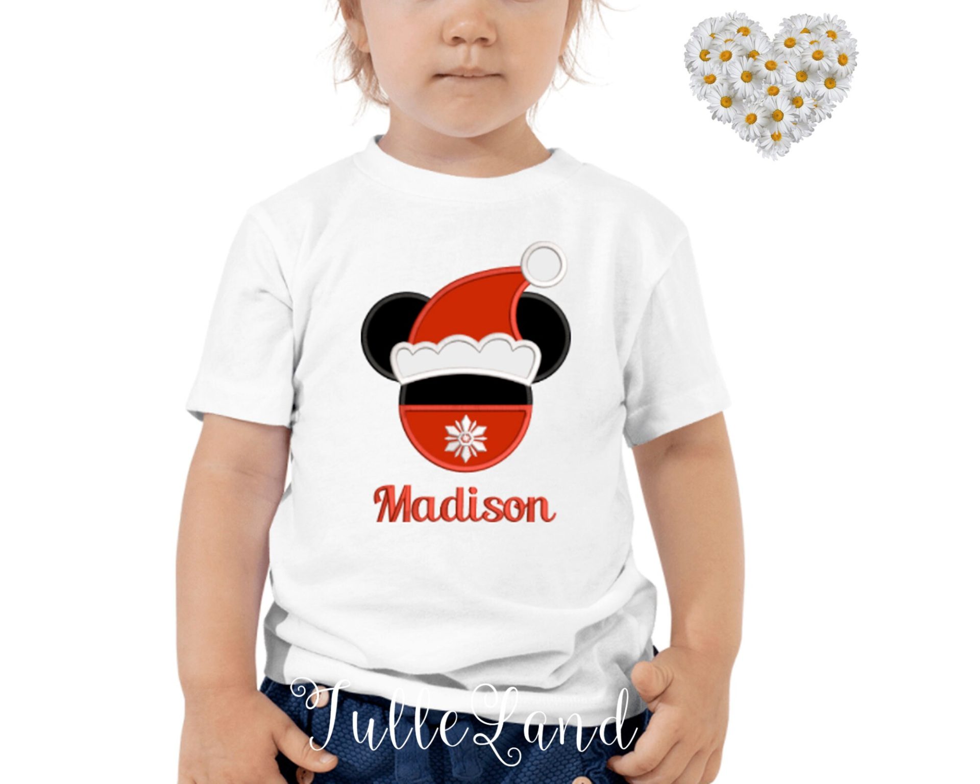 Christmas Mouse with Santa hat Machine embroidery design 6 Christmas Mouse with Santa hat Machine embroidery design - Image 6