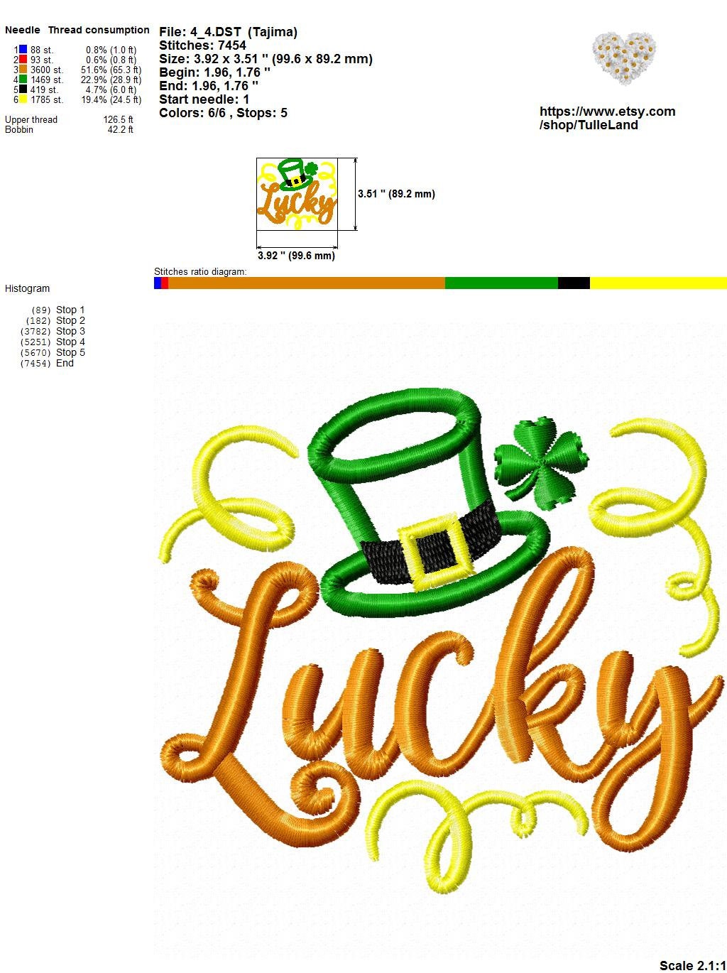 St Patrick Day Lucky Green Machine embroidery design 6 St Patrick Day Lucky Green Machine embroidery design - Image 6