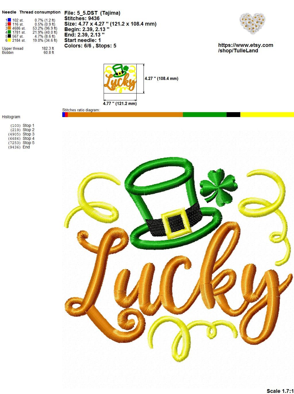 St Patrick Day Lucky Green Machine embroidery design 7 St Patrick Day Lucky Green Machine embroidery design - Image 7