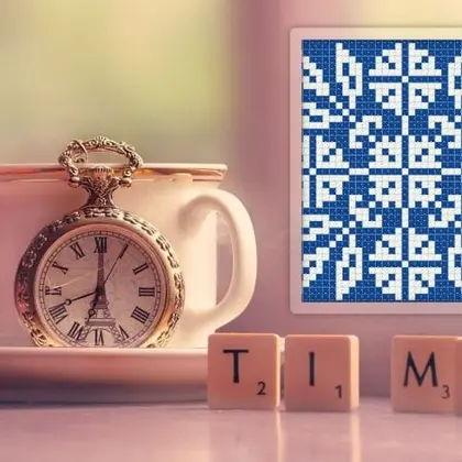Mini Monochrome Sampler Vintage Cross Stitch PDF