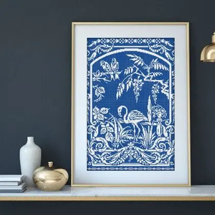 Monochrome Sampler Vintage Cross Stitch PDF