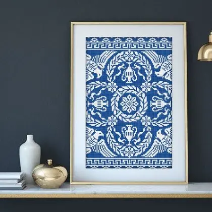Monochrome Sampler Vintage Cross Stitch PDF