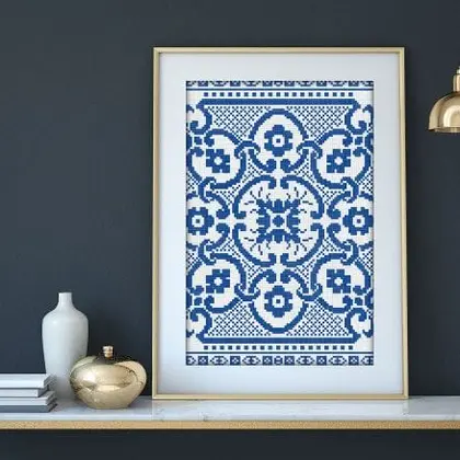 Monochrome Sampler Vintage Cross Stitch PDF
