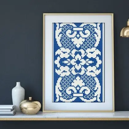 Monochrome Sampler Vintage Cross Stitch PDF