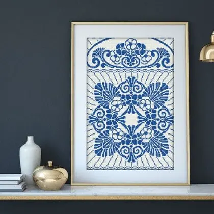 Monochrome Sampler Vintage Cross Stitch PDF