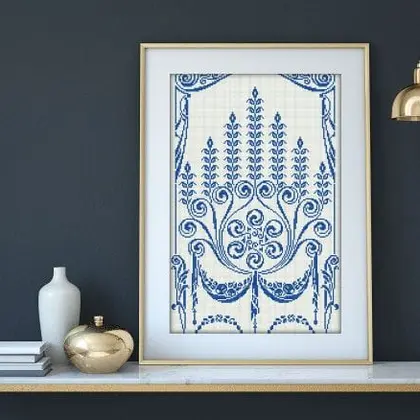 Monochrome Sampler Vintage Cross Stitch PDF