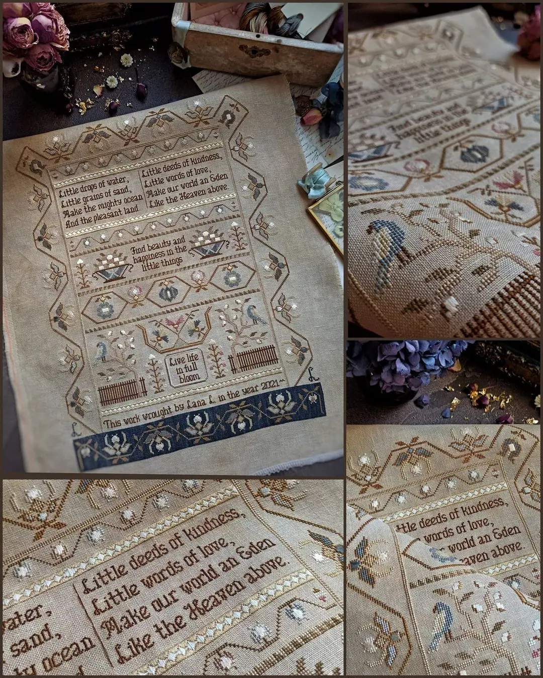 Little Things Sampler Cross stitch pattern PDF Download 1 little-things-sampler
