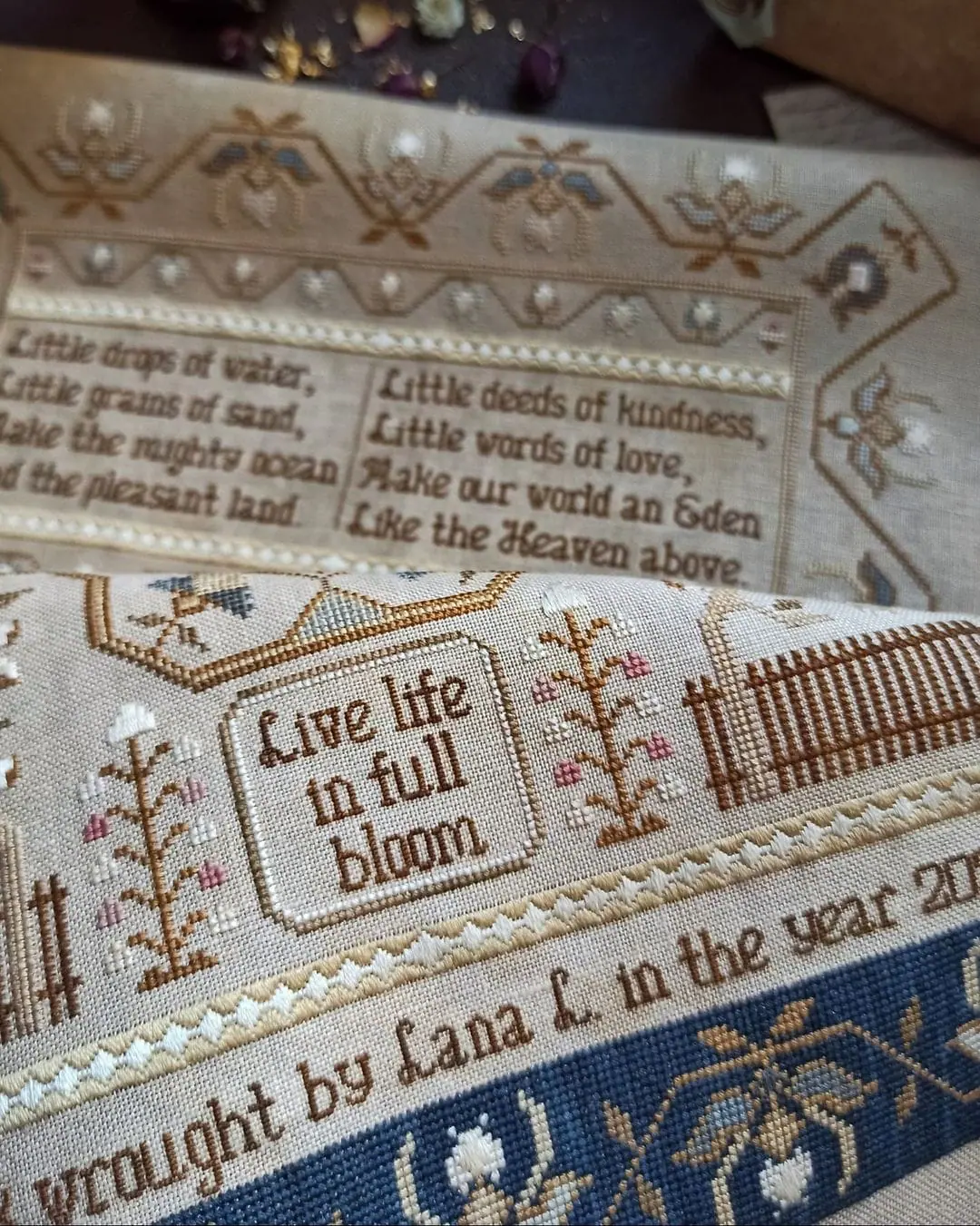 Little Things Sampler Cross stitch pattern PDF Download 7 little-things-sampler