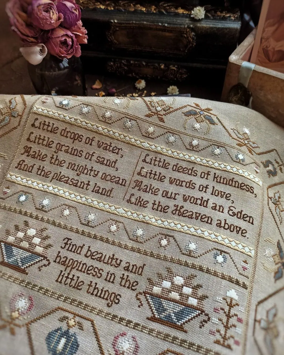 Little Things Sampler Cross stitch pattern PDF Download 6 little-things-sampler