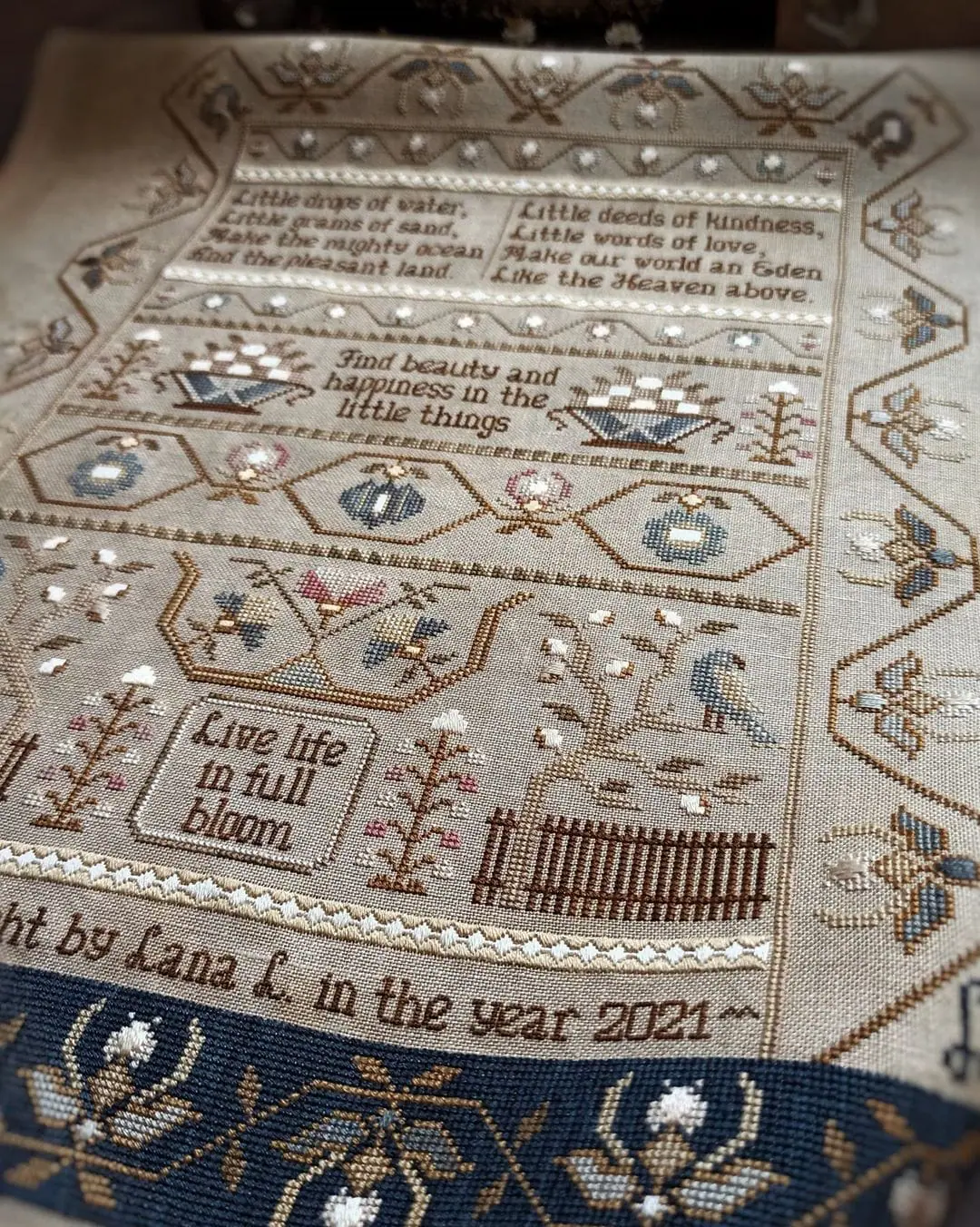 Little Things Sampler Cross stitch pattern PDF Download 8 little-things-sampler