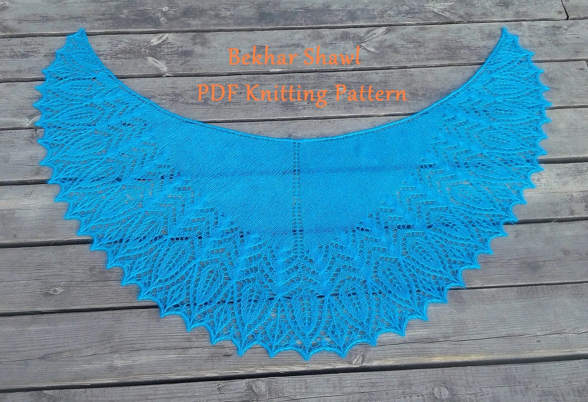 Shawl Knitting Pattern Crescent Shaped Lace Fichu for Woman 1 shawl pattern