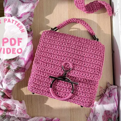 Designer square handbag