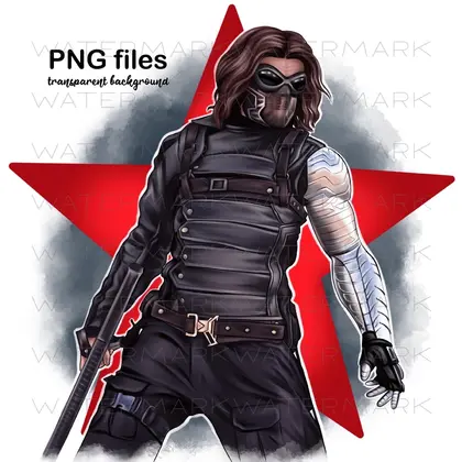 Superhero soldier,png illustration,sublimation design