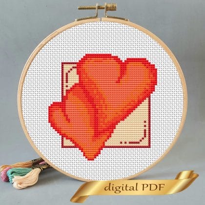 Valentine's Day cross stitch