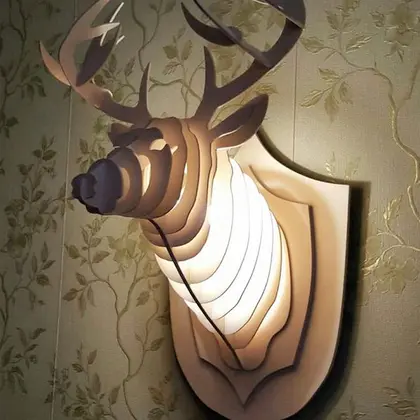 deer - lamp