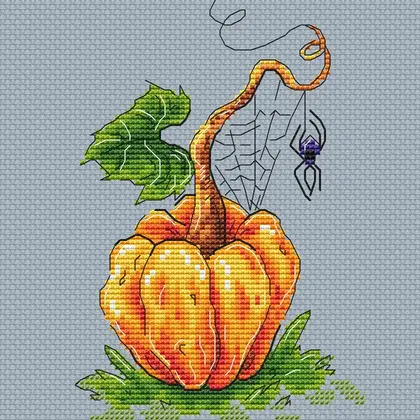 pumpkin cross stitch