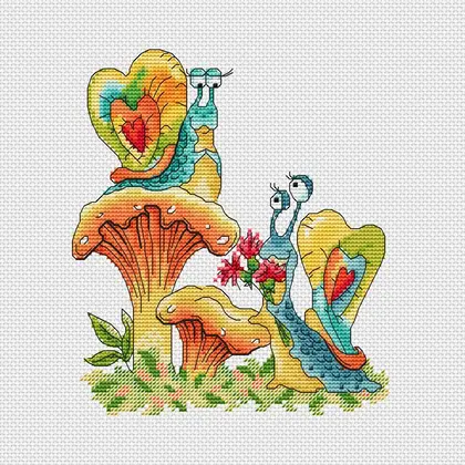 Snails Cross Stitch Pattern