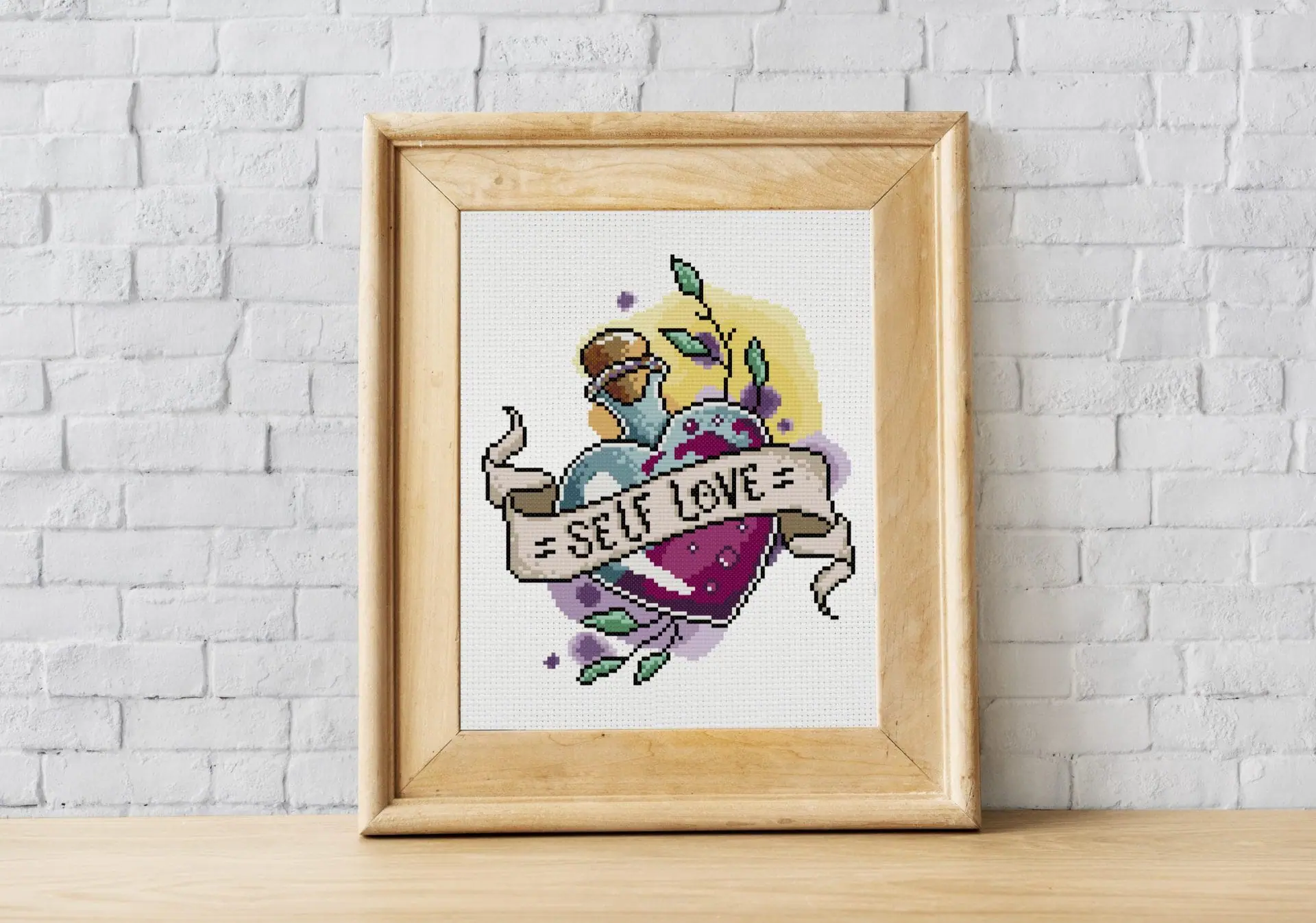 Magic potion cross stitch pattern PDF. Self love potion 1 Magic potion cross stitch pattern