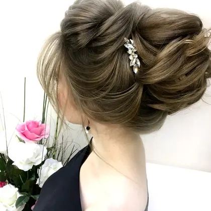 Bridal rhinestone hair comb Small wedding hair piece