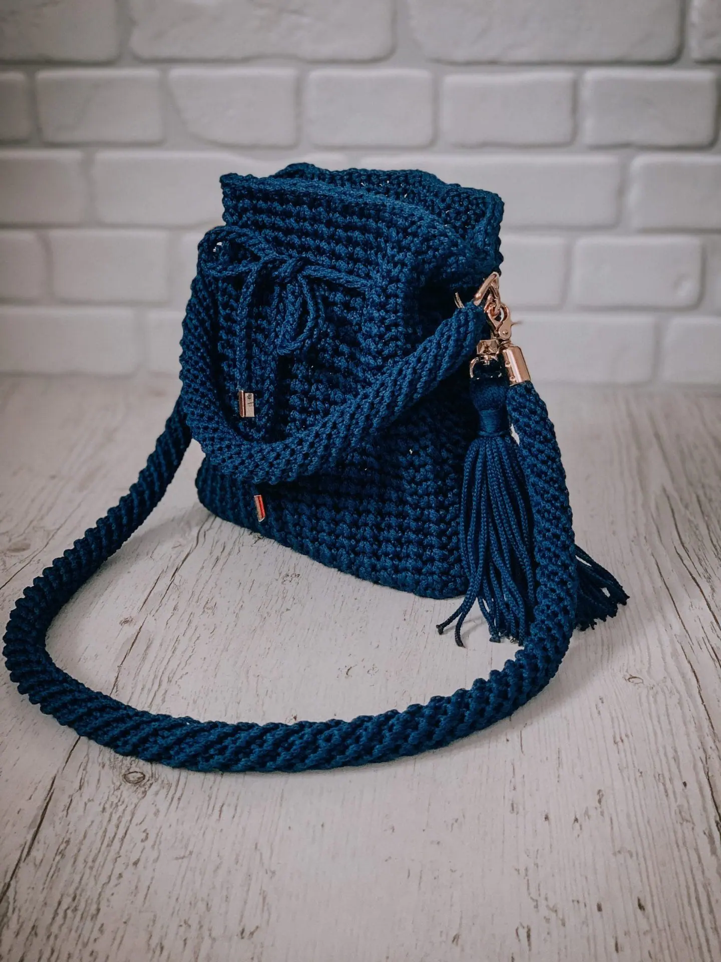 Bag pouch with cord crochet pattern PDF 1 Bag pouch with cord crochet pattern PDF