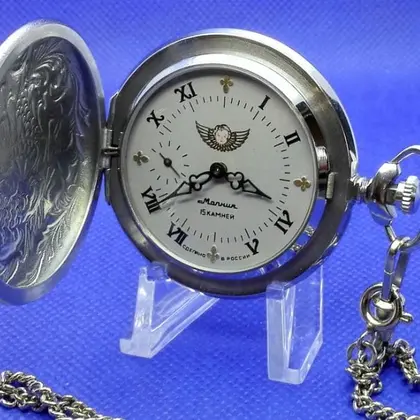 Antique-Soviet-Pocket-Watc