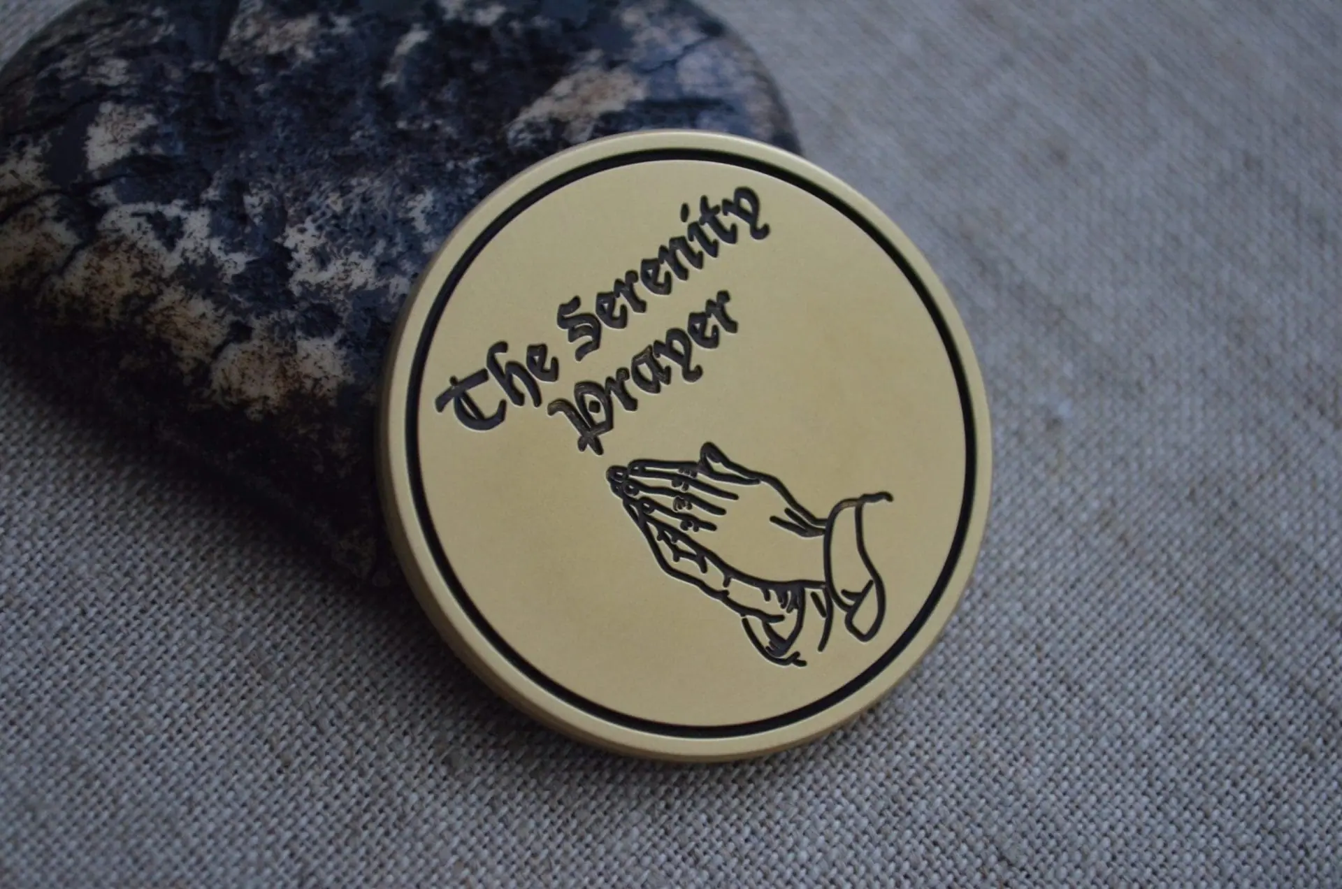 Custom coin with the serenity prayer 5 Custom coin with the serenity prayer - Image 5