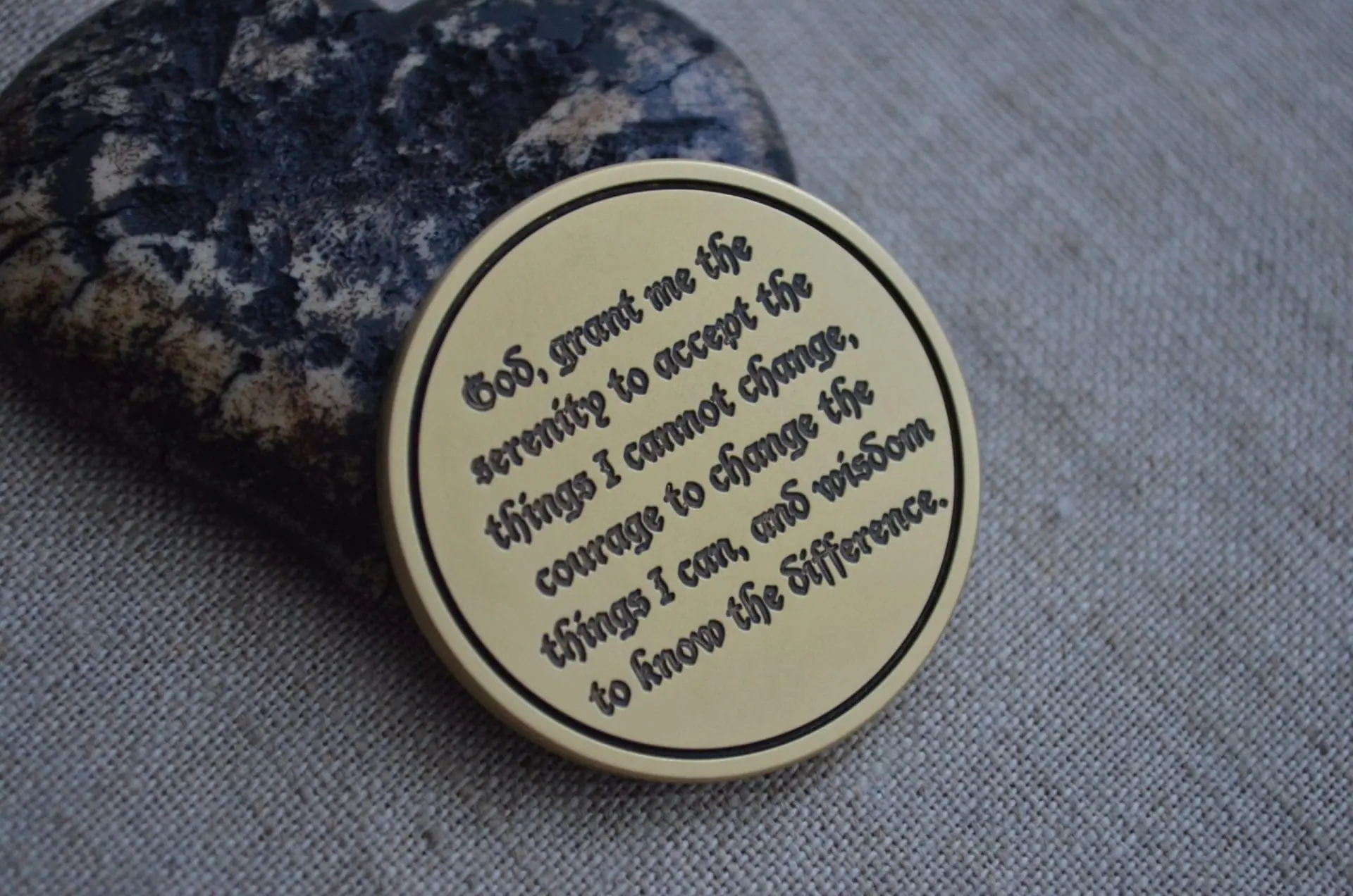 Custom coin with the serenity prayer 4 Custom coin with the serenity prayer - Image 4