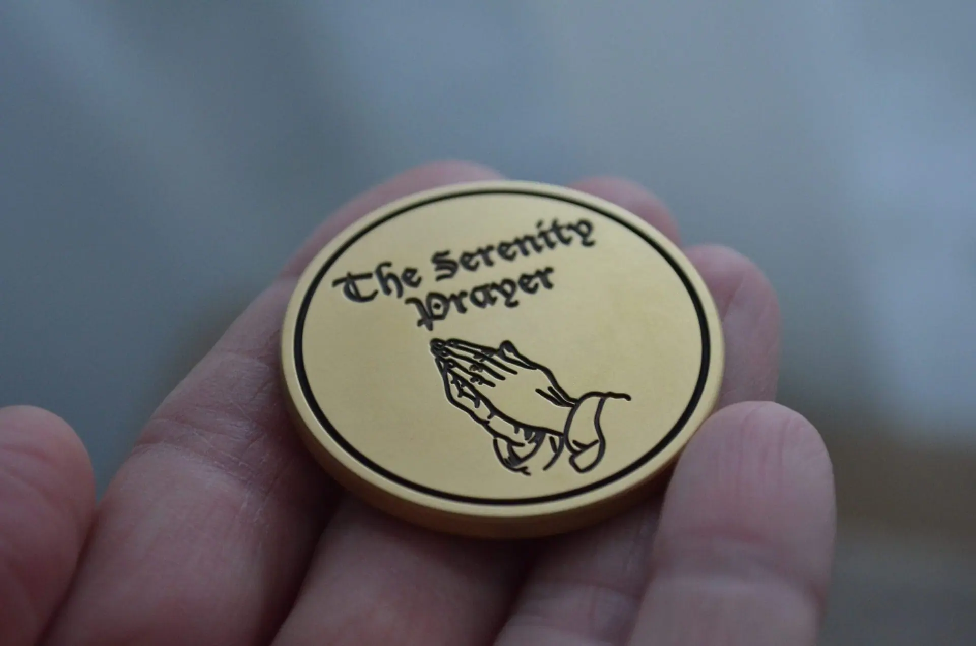 Custom coin with the serenity prayer 3 Custom coin with the serenity prayer - Image 3